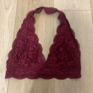 Maroon bralette